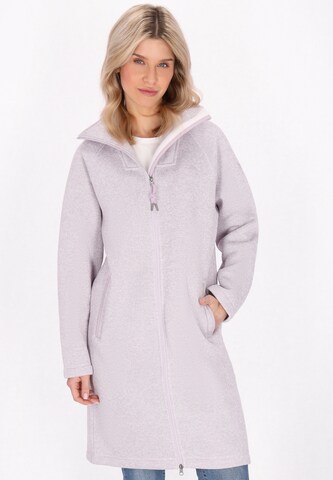 Veste en polaire Schmuddelwedda en violet : devant