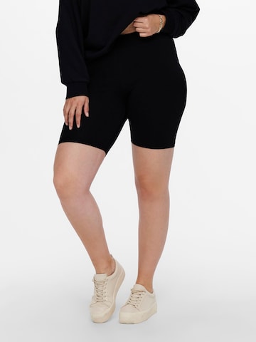 ONLY Carmakoma Skinny Leggings 'Time' - fekete: elől