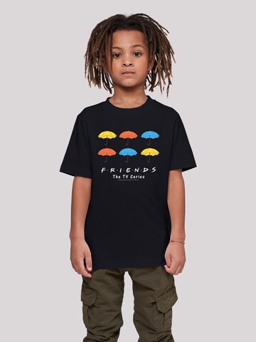 F4NT4STIC T-Shirt 'Friends Coloured Umbrellas' in Schwarz: predná strana