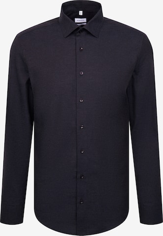 Chemise business 'SMART FLANNELS' SEIDENSTICKER en bleu : devant