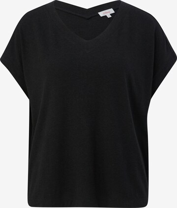 s.Oliver Shirt in Black: front