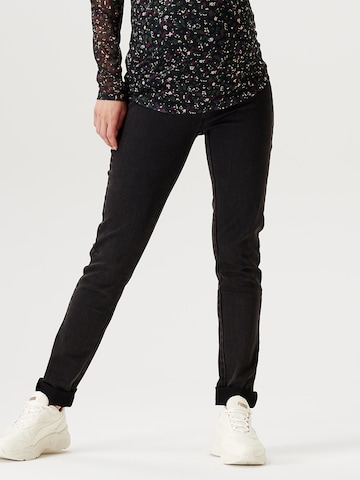 Supermom regular Jeggings 'Bow' σε μαύρο: μπροστά