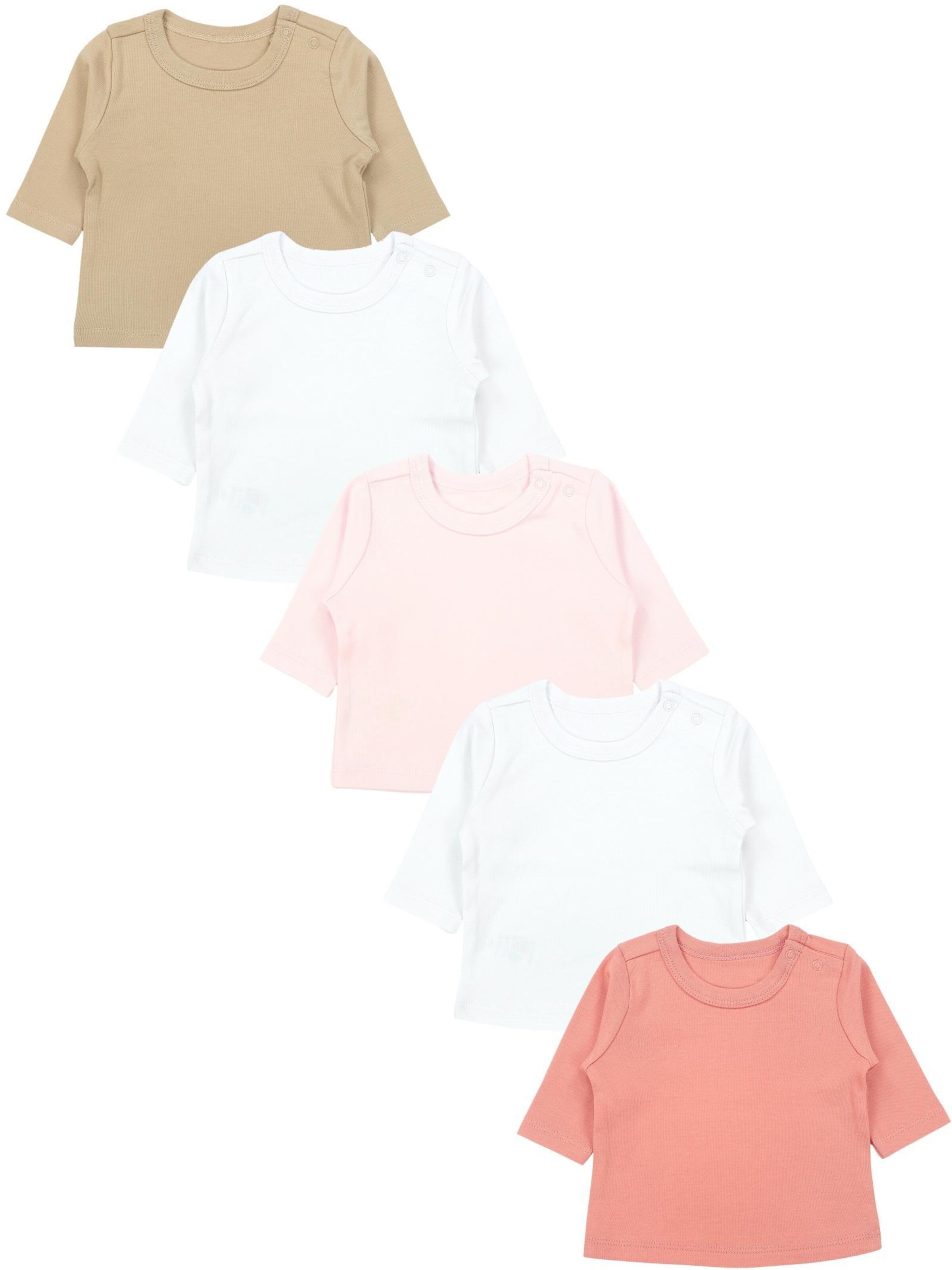 TupTam Shirt 'Langarmshirt - 5er Set' in Beige: front