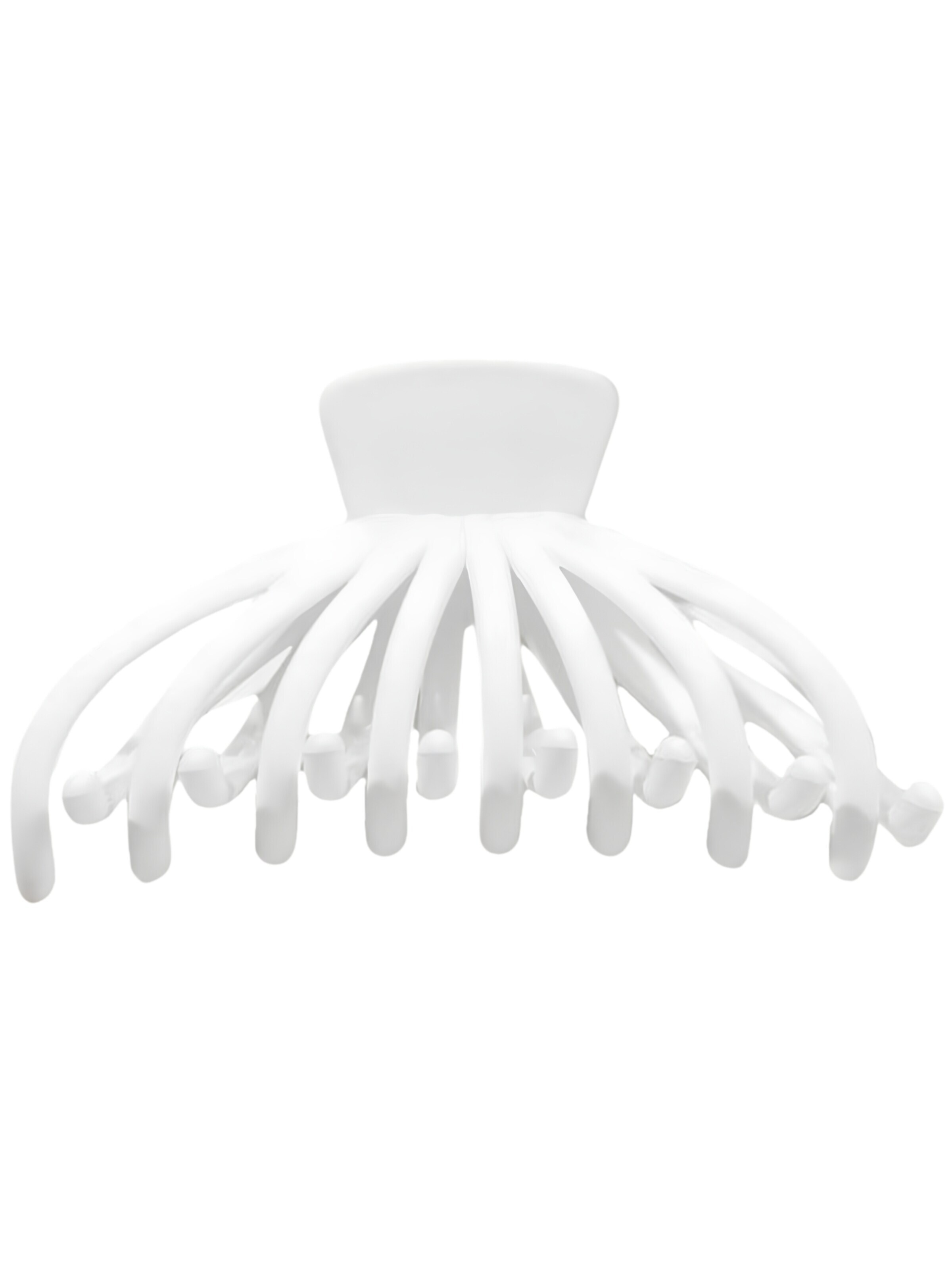 soho Hair accesoires Hair jewelry 'Elida Hair Claw - White' in 11 cm x 8 cm x 2cm in White, Item view