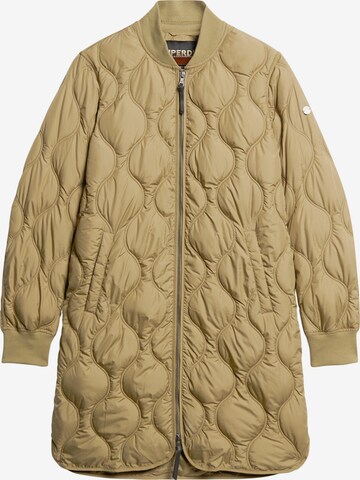 Superdry Between-Seasons Coat in Green: front