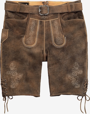 Men Plus Trachtenhose in Braun: Vorderseite
