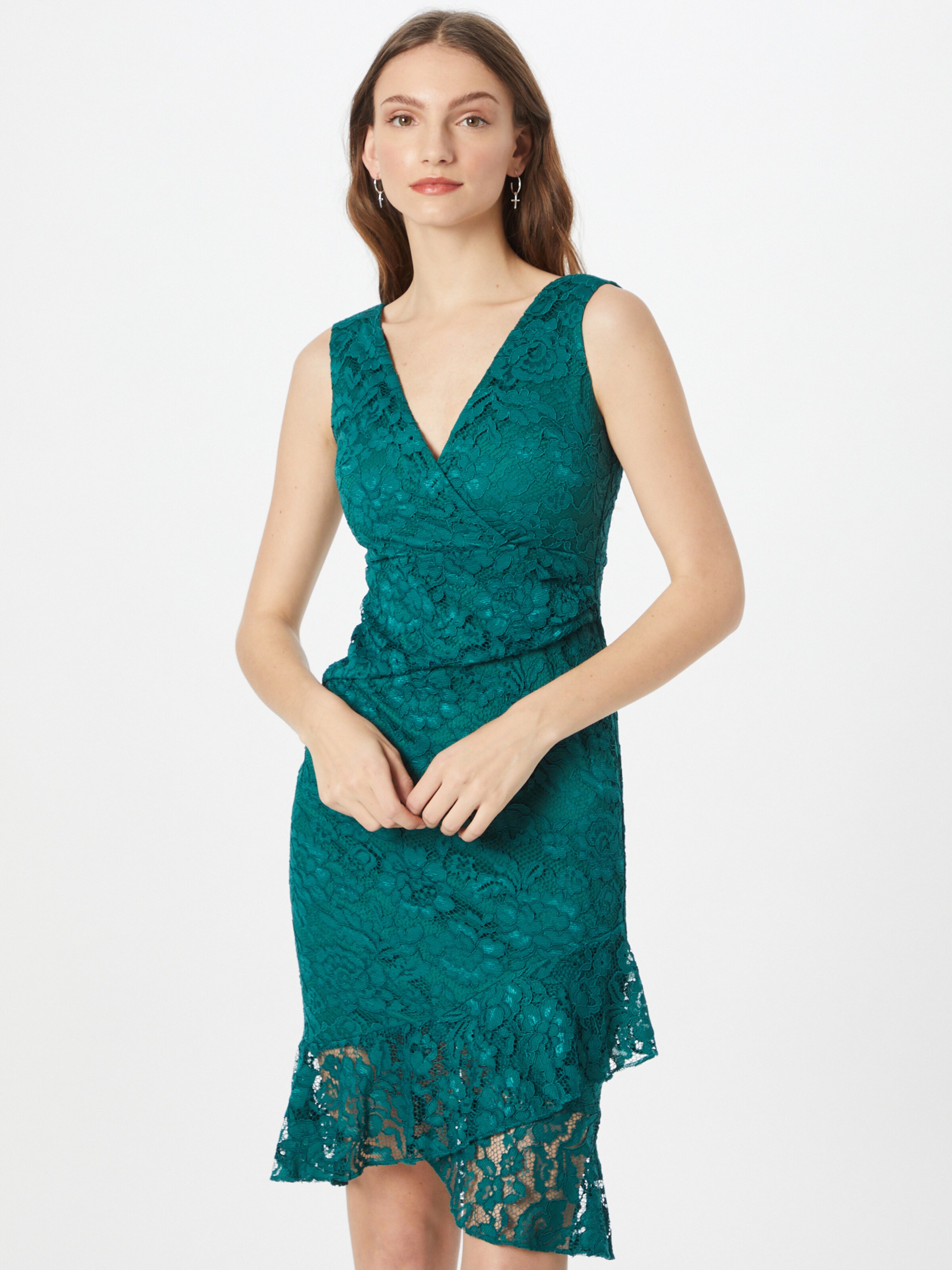 Sistaglam Cocktail Dress RIANNA in Emerald ABOUT YOU