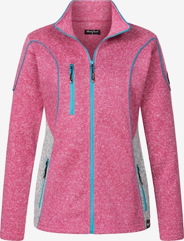 Rock Creek Fleecejacke ' in Pink: Vorderseite