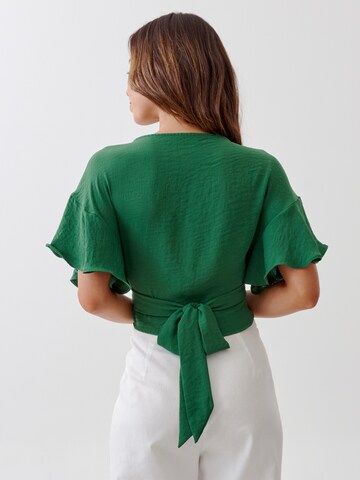 Tussah - Top 'BALI' em verde: atrás