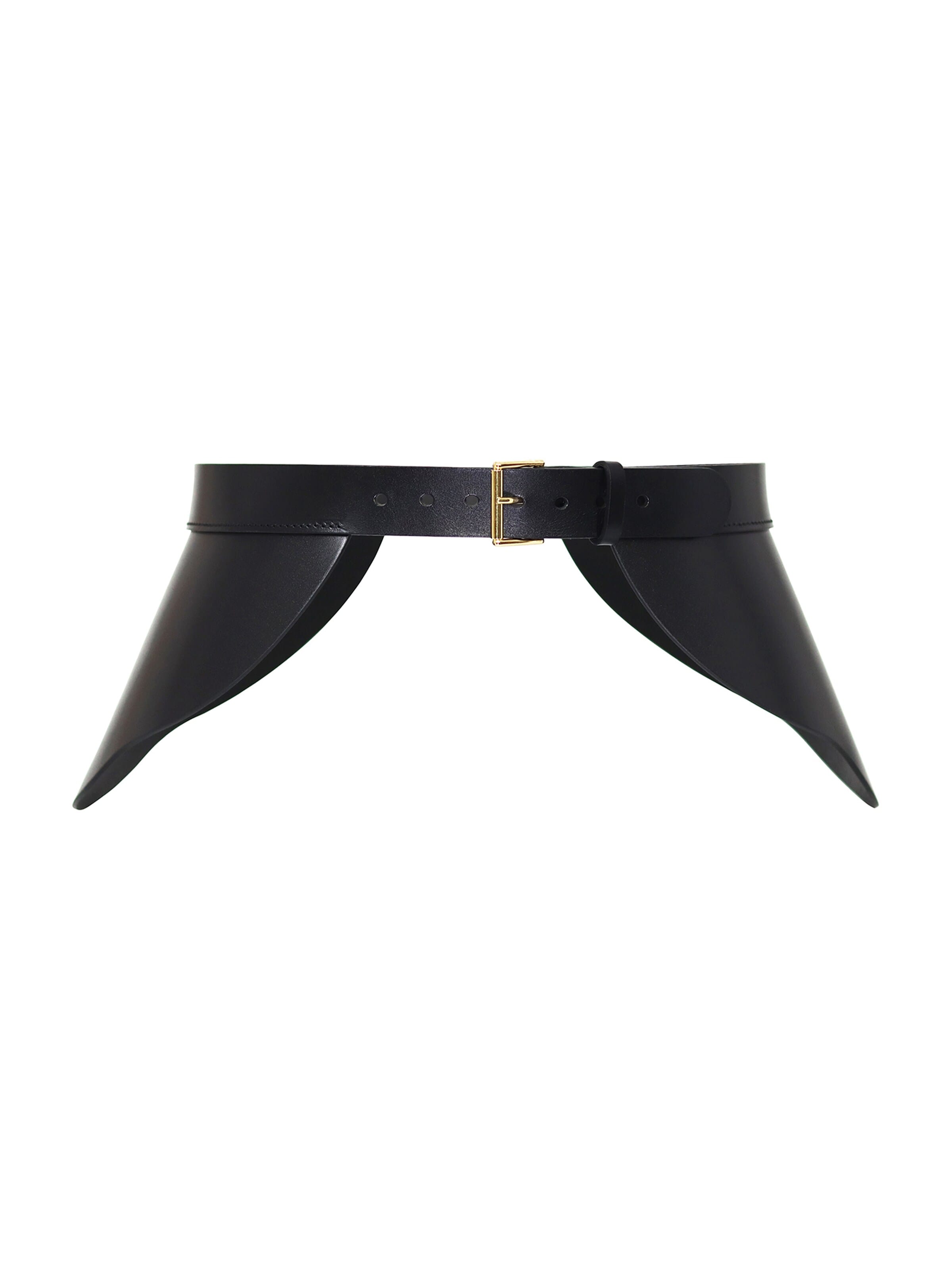 Haute Cuir Belt 'Ivy' in Black: front