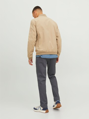 JACK & JONES Slimfit Chinohose 'Macro Dave' in Grau