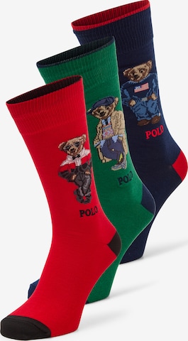 Calzino di Polo Ralph Lauren in blu: frontale