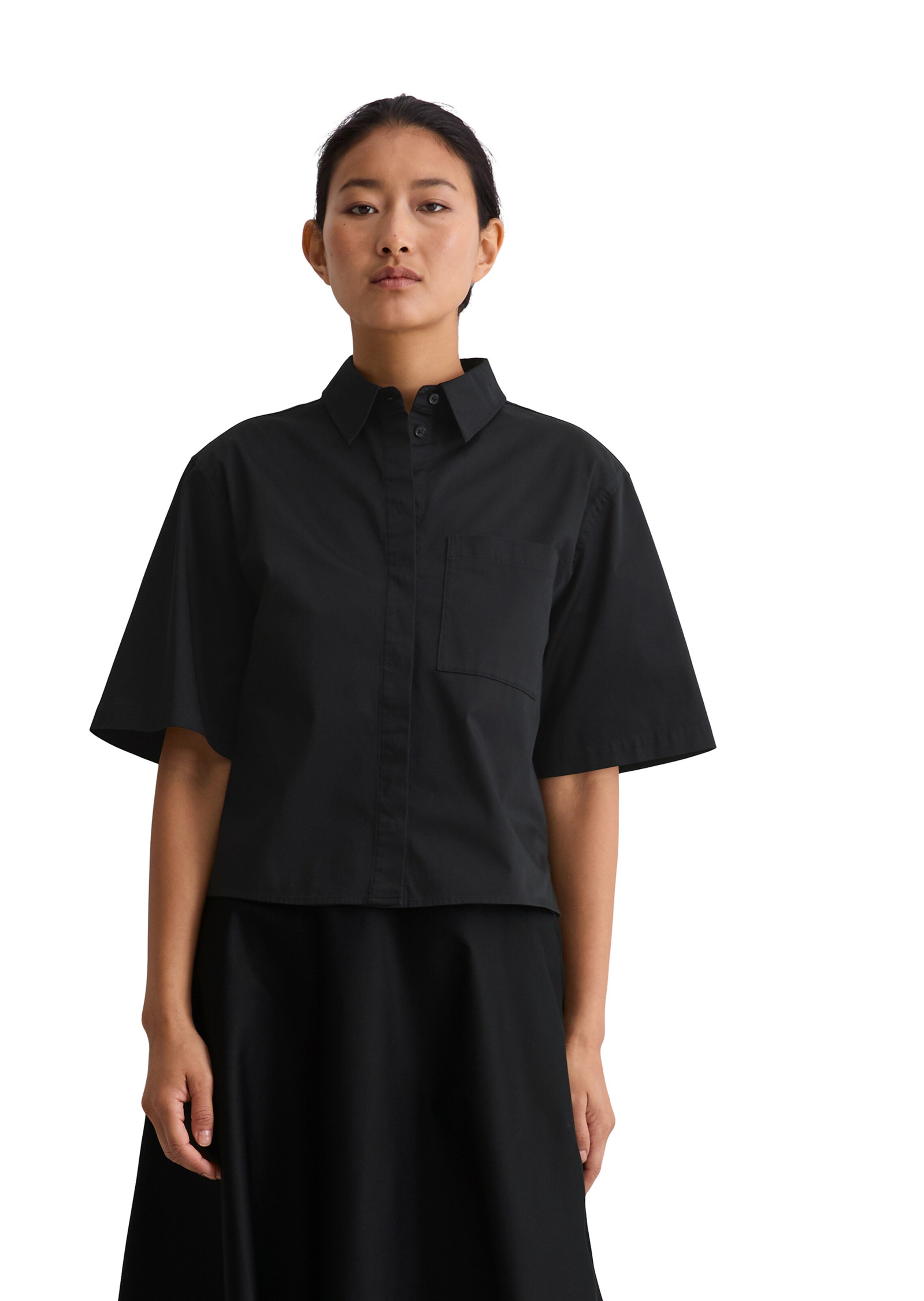 Marc O'Polo Bluse in Blau: Vorderseite