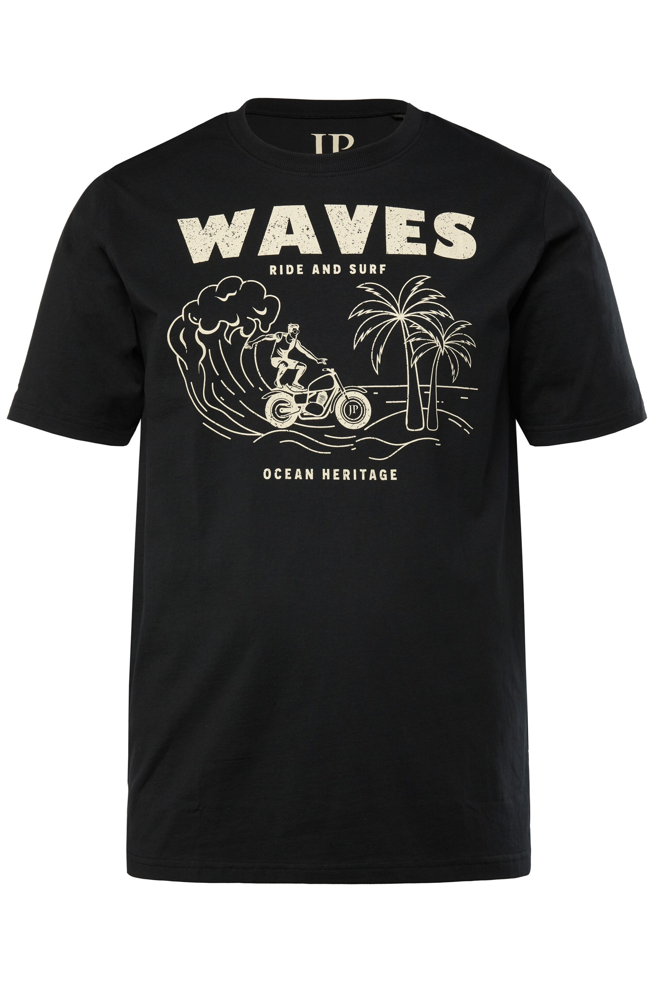 JP1880 T-Shirt in Schwarz: Vorderseite