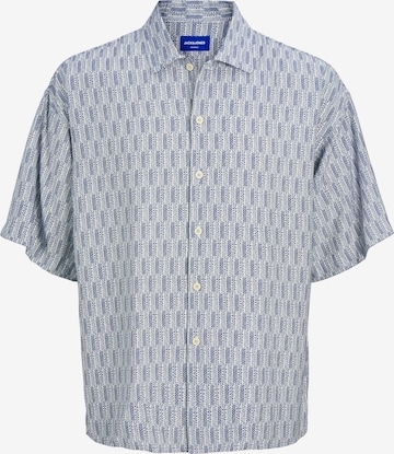 JACK & JONES Button Up Shirt in Blue: front