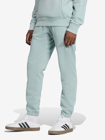 žalia ADIDAS SPORTSWEAR Siaurėjantis Sportinės kelnės 'A SZN': priekis