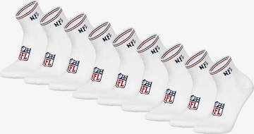 NFL Socks in White: front