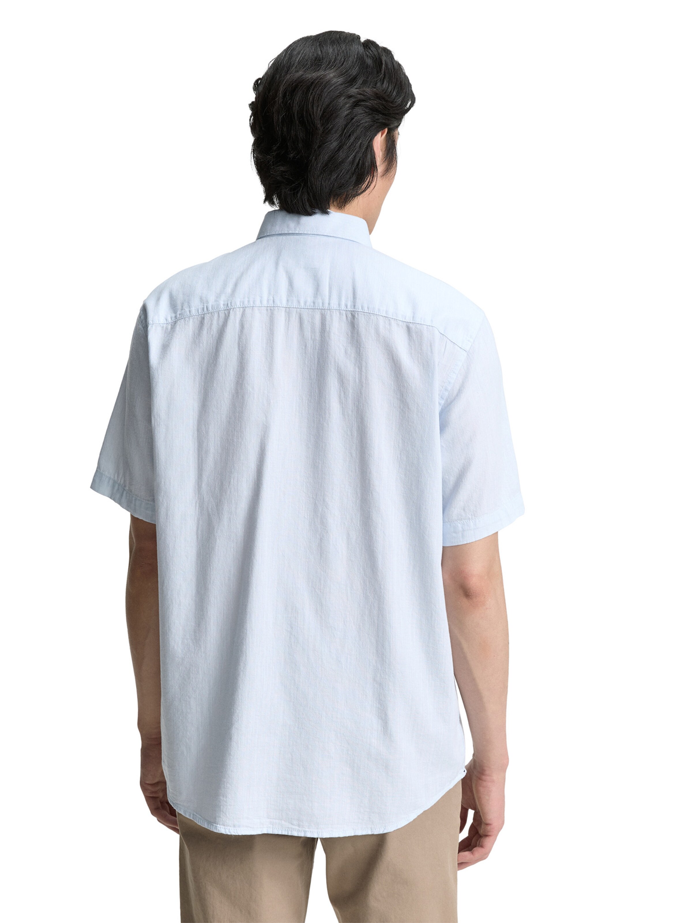 TOM TAILOR Средняя посадка Рубашка в Синий