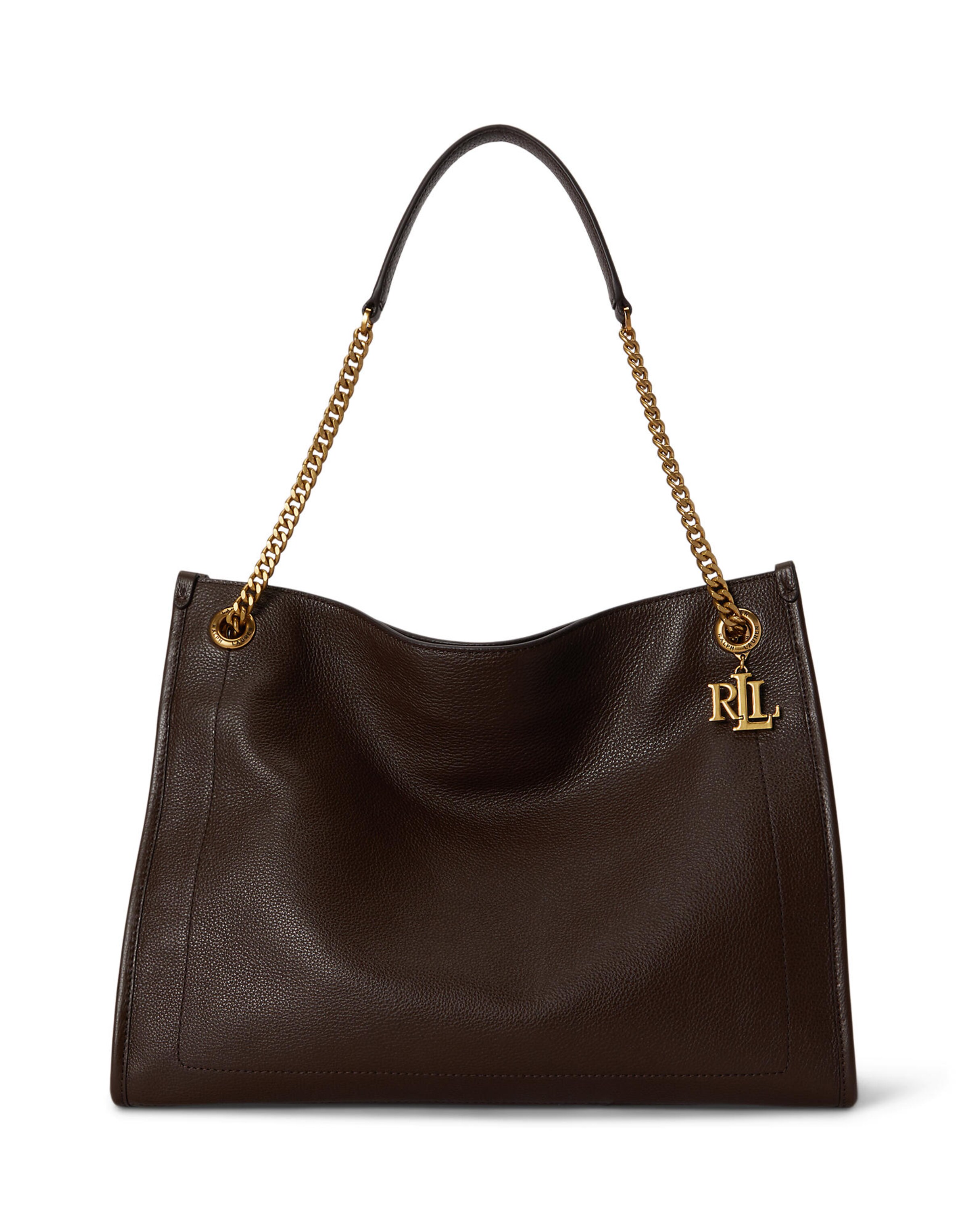 Cabas Lauren Ralph Lauren en marron : devant