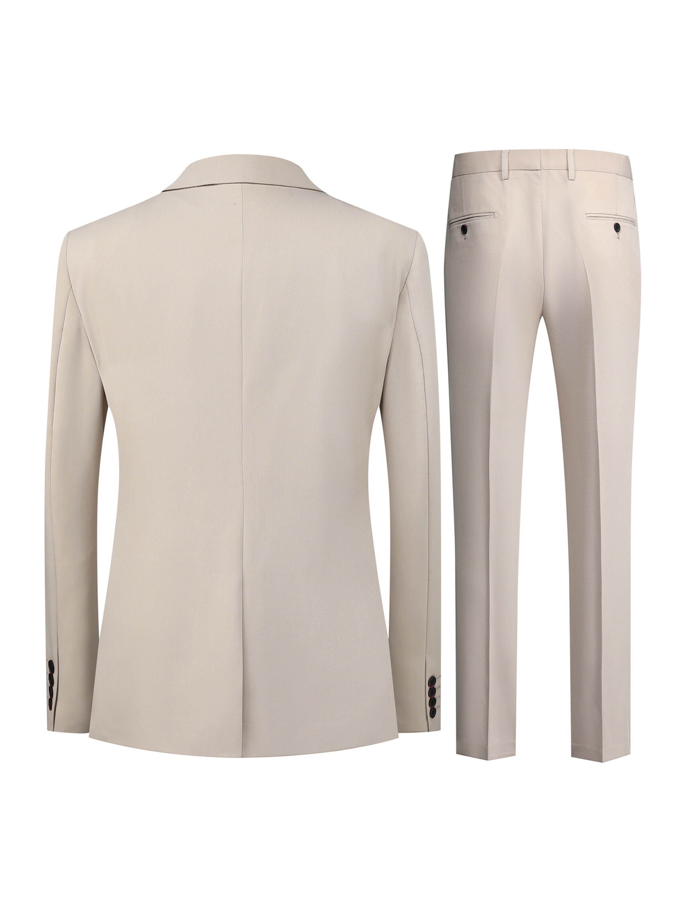 YOUTHUP Slim fit Suit 'Vollbild' in Beige