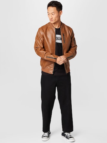 JACK & JONES Between-Season Jacket in Brown