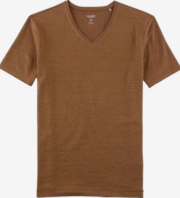 OLYMP Shirt in Brown: front