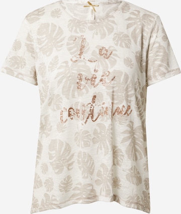 Key Largo Shirt 'Save' in Beige: front