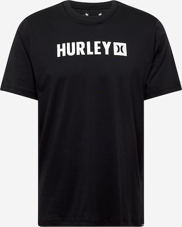 Maglia funzionale di Hurley in nero: frontale