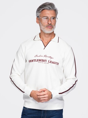 Ombre Sweatshirt i vit