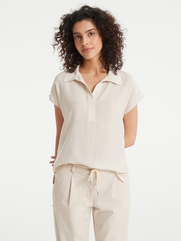 OPUS Blouse 'Sylvaino' in Beige: voorkant