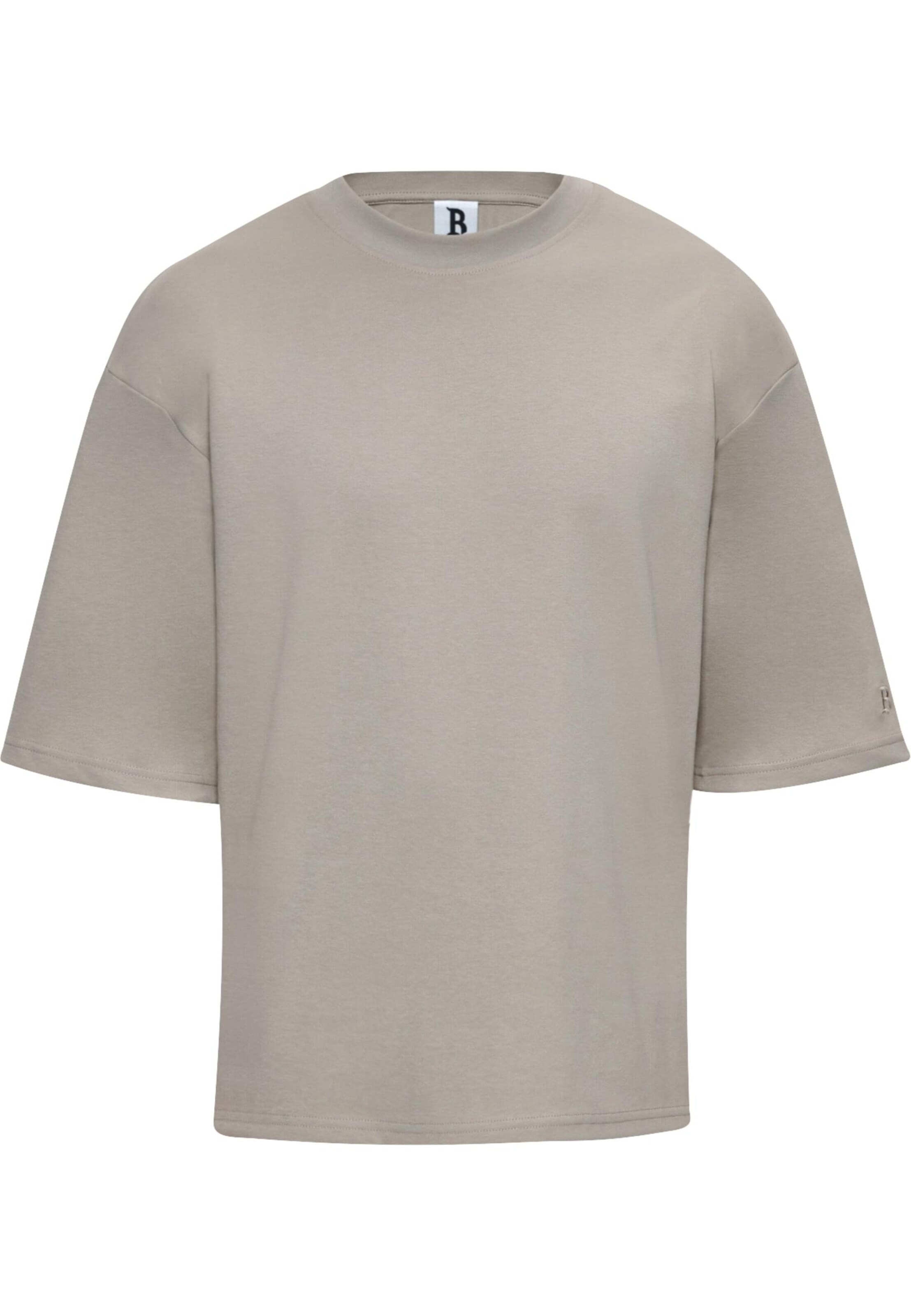 T-Shirt Dropsize en gris : devant