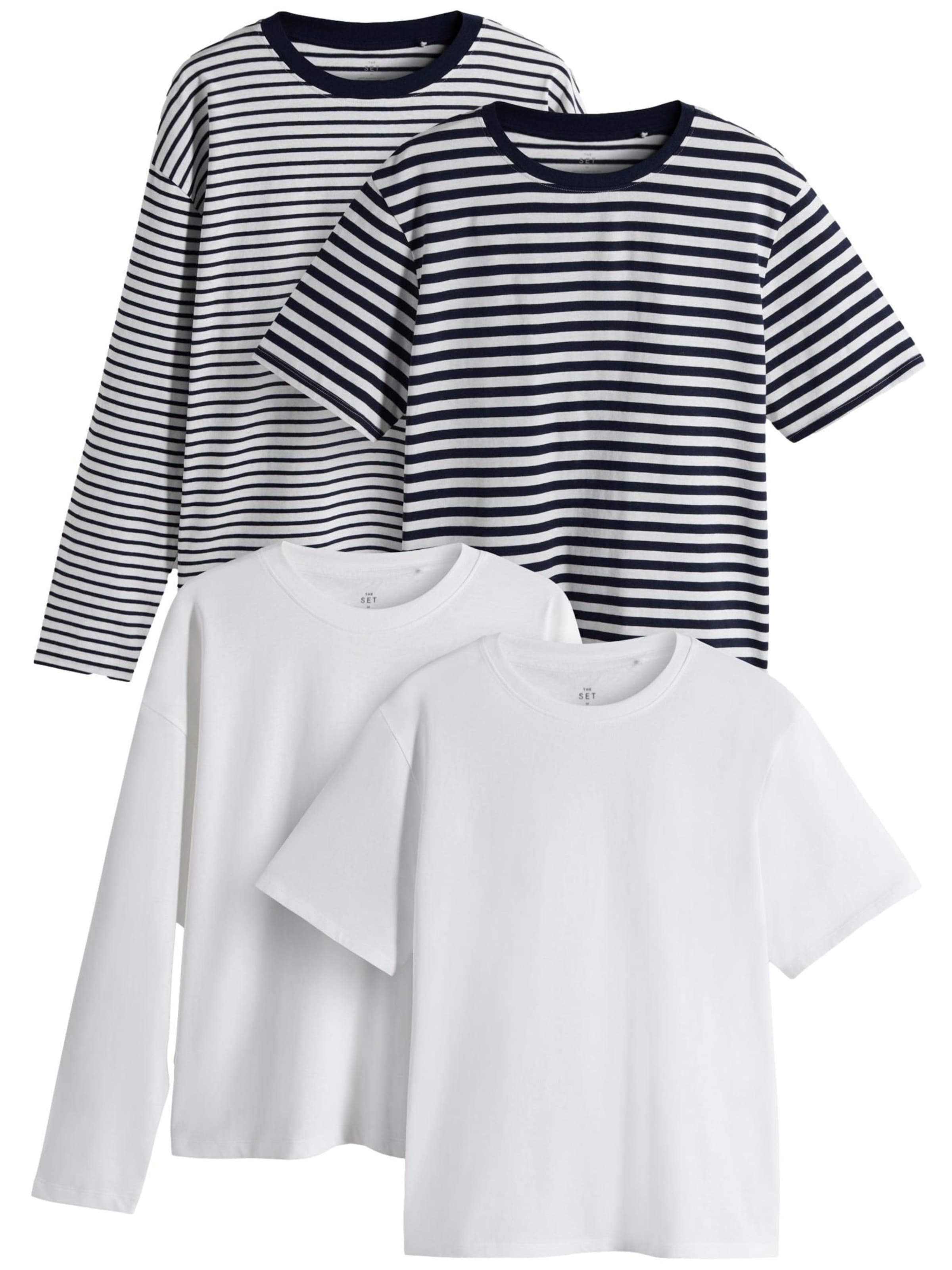 juoda The Set Marškinėliai: priekis