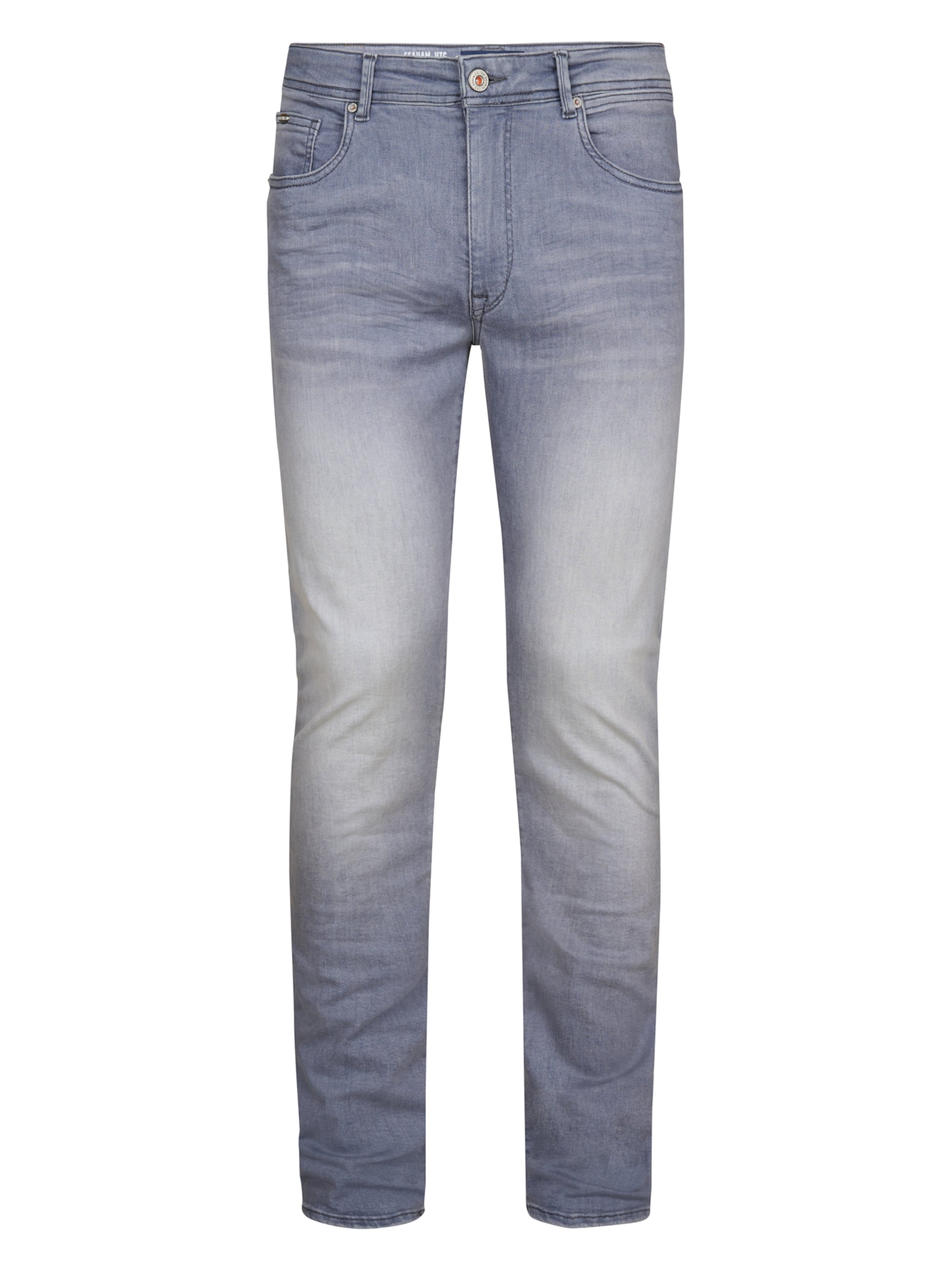 Petrol IndustriesSlimfit Traperice 'Seaham' - siva boja: prednji dio