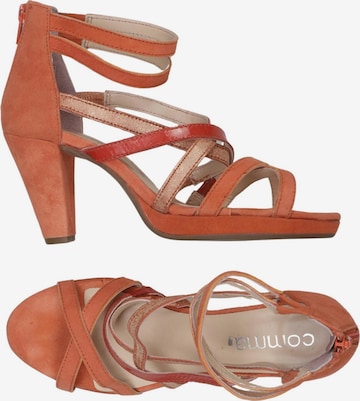 COMMA Sandalen 38 in Orange: Vorderseite