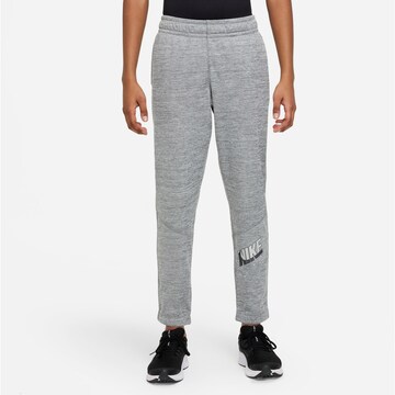 NIKE Дънки Tapered Leg Спортен панталон в сиво: отпред