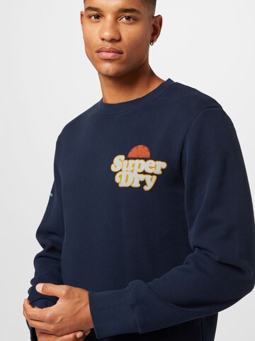 Superdry Sweatshirt 'Cooper Nostalgia' in Blau