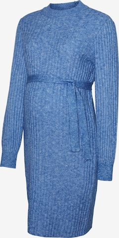 MAMALICIOUS Knit dress 'Nancy' in Blue: front