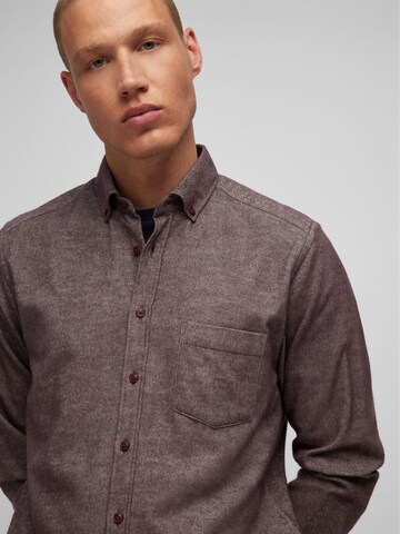 HECHTER PARIS Regular fit Overhemd in Rood