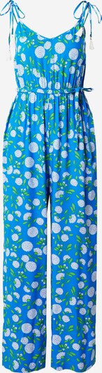 Springfield Jumpsuit in himmelblau / grasgrün / weiß, Produktansicht