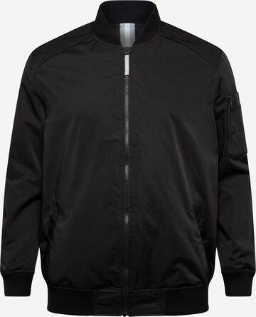 s.Oliver Men Big Sizes Between-Season Jacket in Black: front