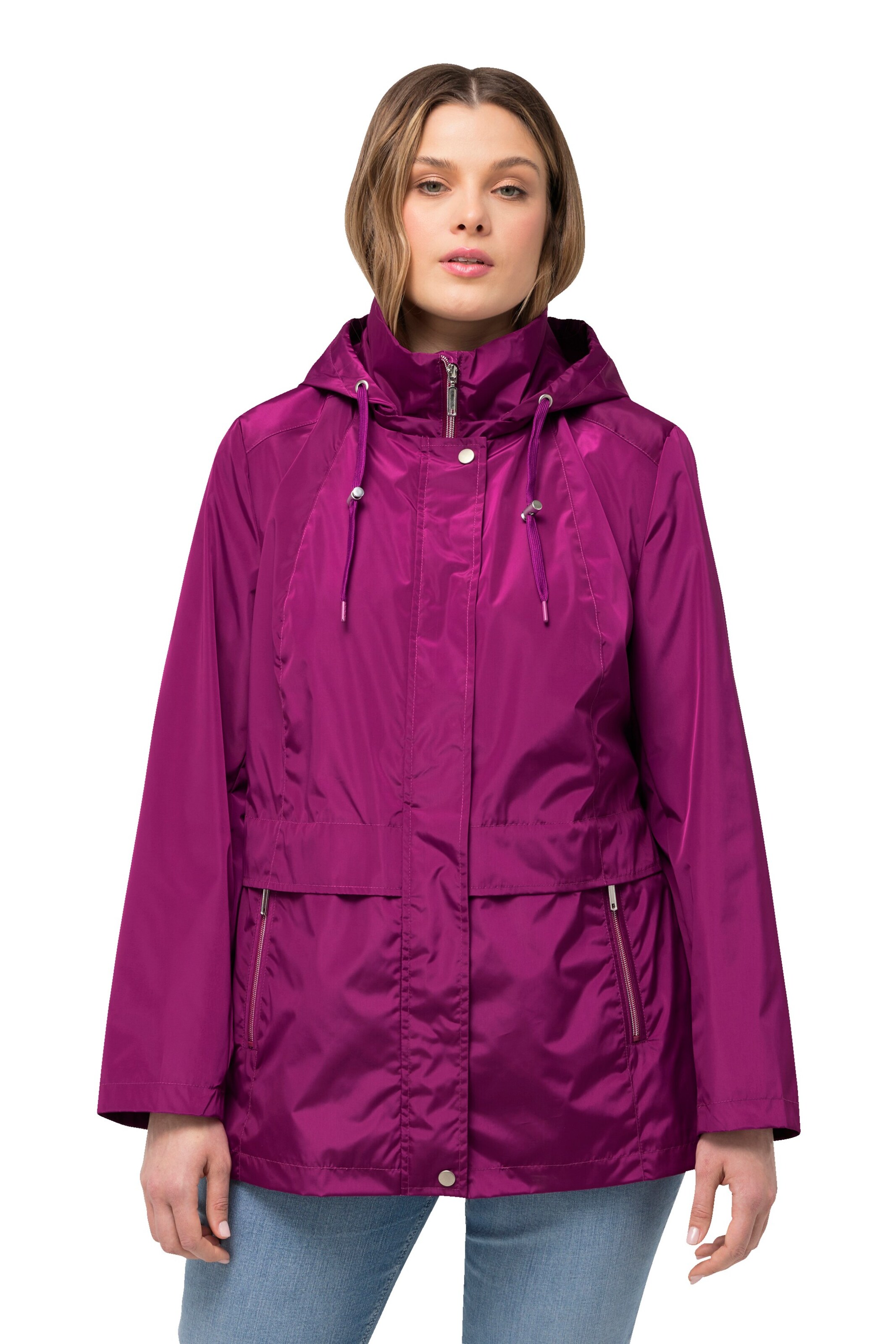 Ulla Popken Tussenjas in Roze: voorkant