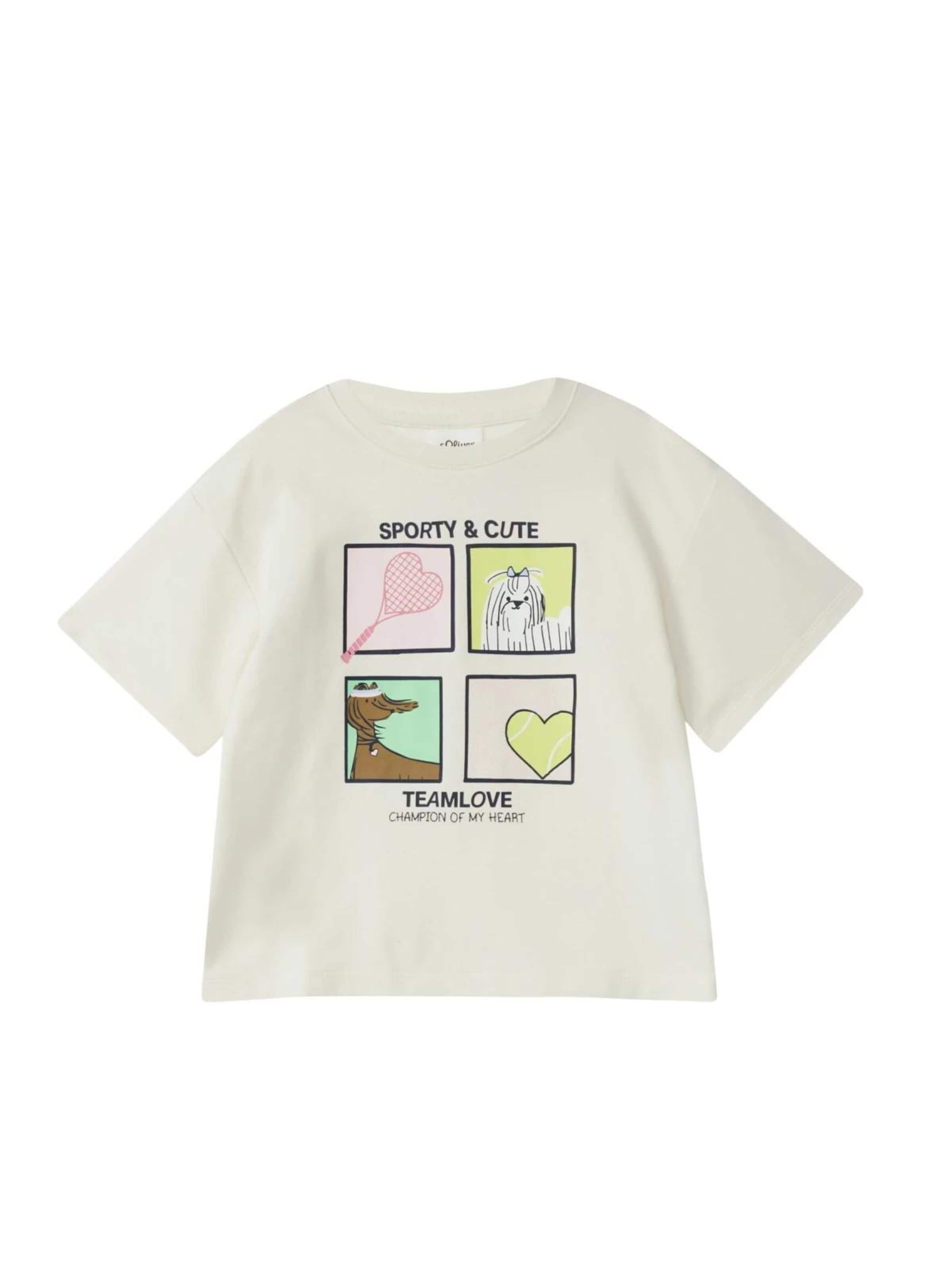 s.Oliver Shirt in Beige: voorkant