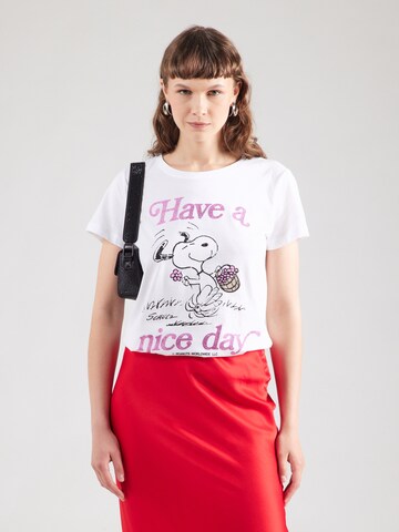 Frogbox Shirt 'Snoopy Nice Day' in White: front