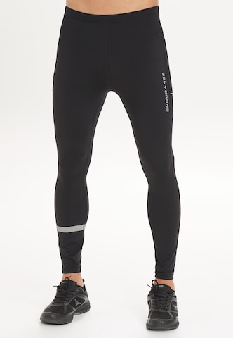 ENDURANCE Slim fit Workout Pants 'Burdian' in Black: front