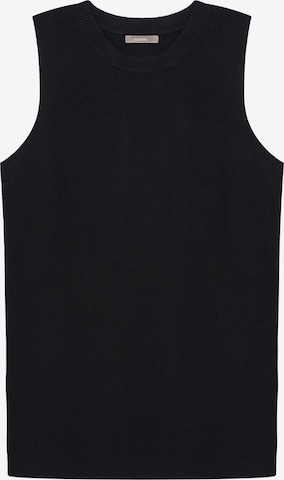 12storeez Knitted Top in Black: front