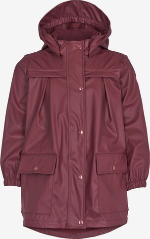 Veste outdoor '' Müsli by GREEN COTTON en rouge : devant