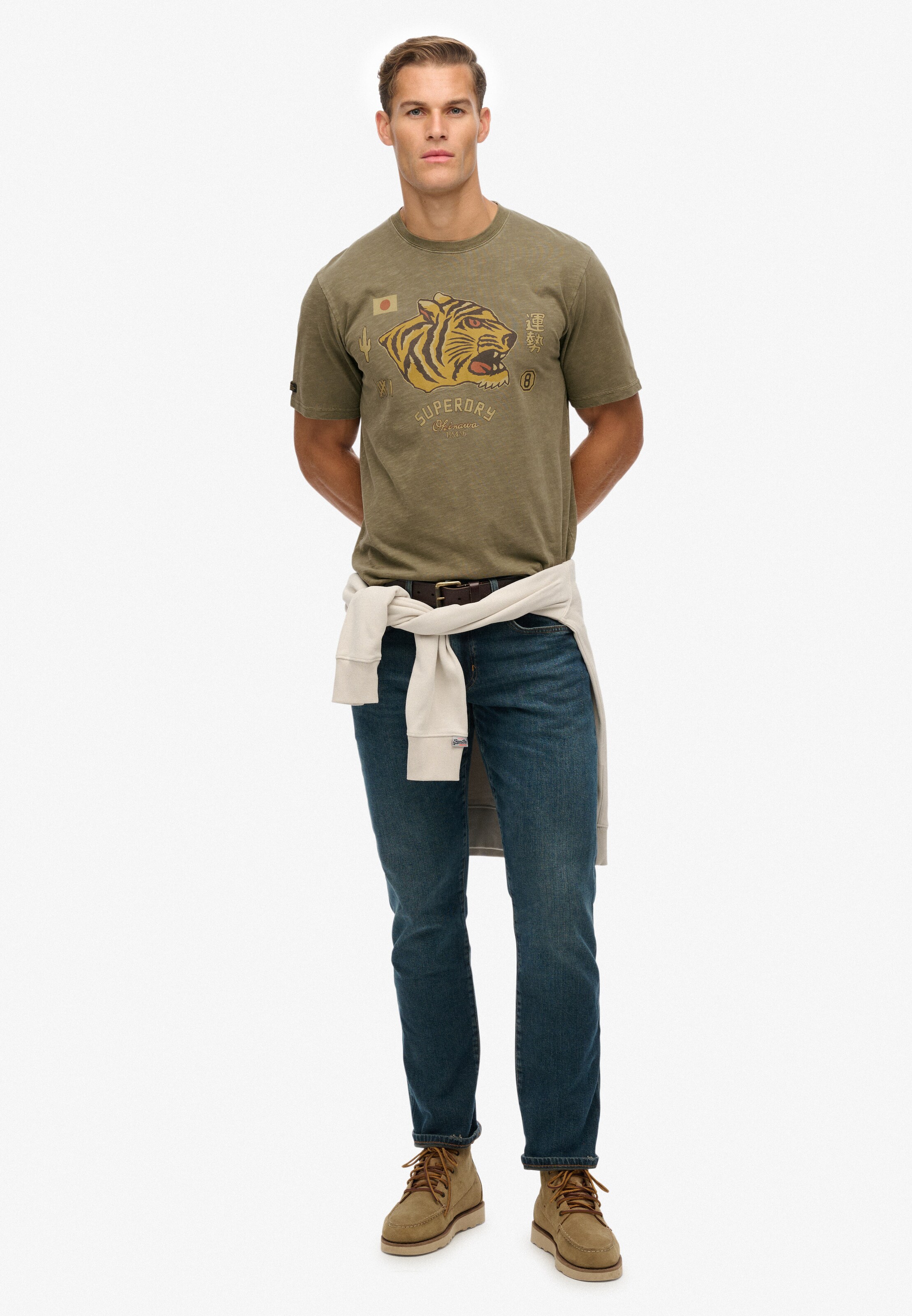 Superdry & Co Shirt 'Campaign Souvenir' in Groen