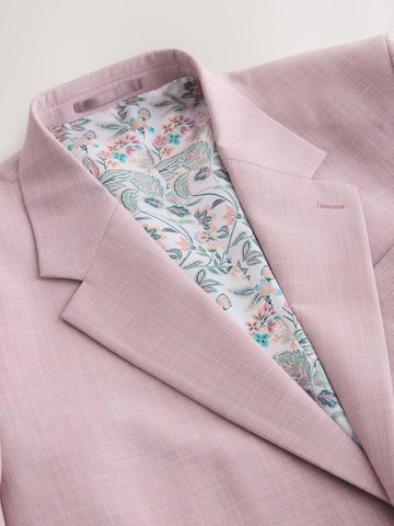 Coupe regular Veste de costume Next en rose