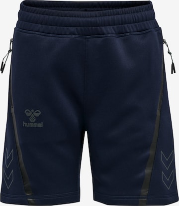 Hummel Regular Workout Pants 'CIMA' in Blue: front