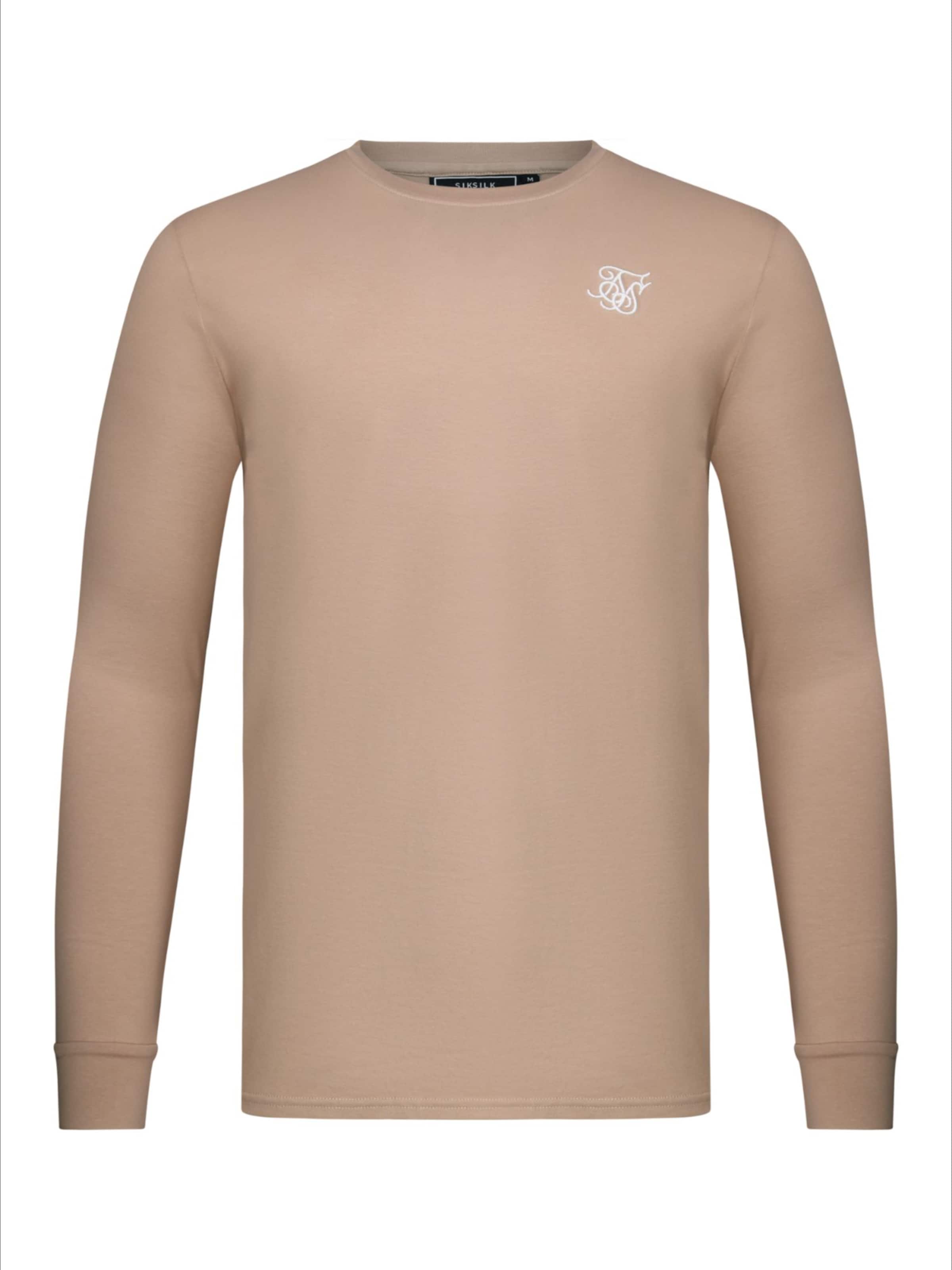 SikSilk Shirt in Beige: voorkant